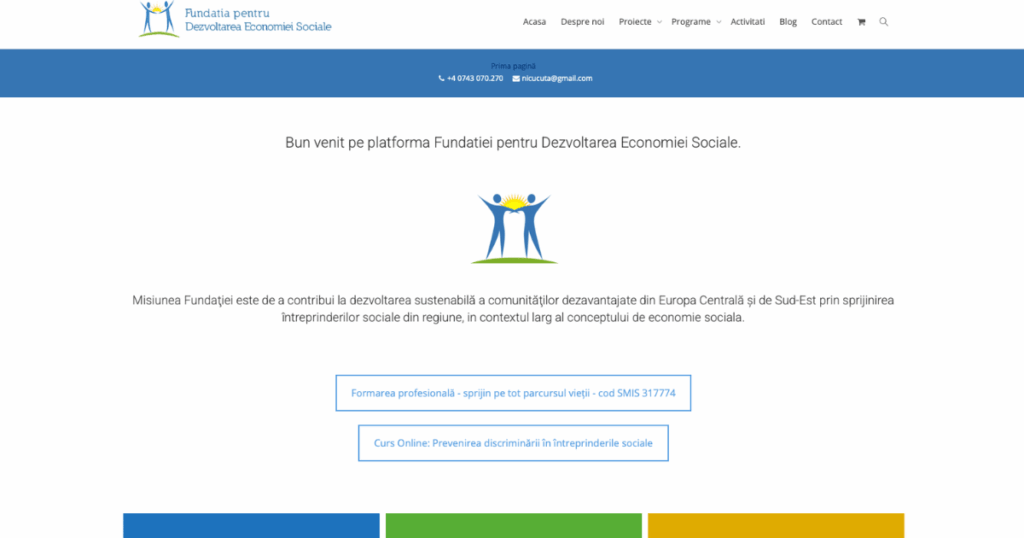 Platforma WordPress FDES.ro realizată și administrată de A.Web Studio